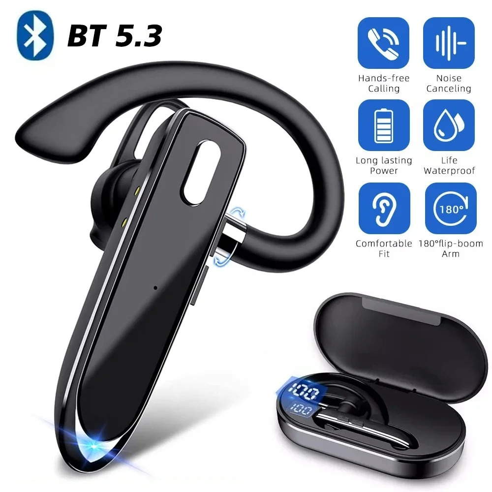 Auriculares inalámbricos Bluet - Bluetooth Headset On Ear reseña y precio